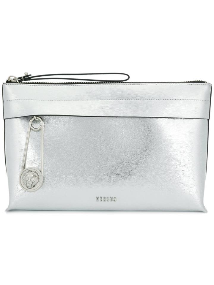Versus Metallic Zip Pouch