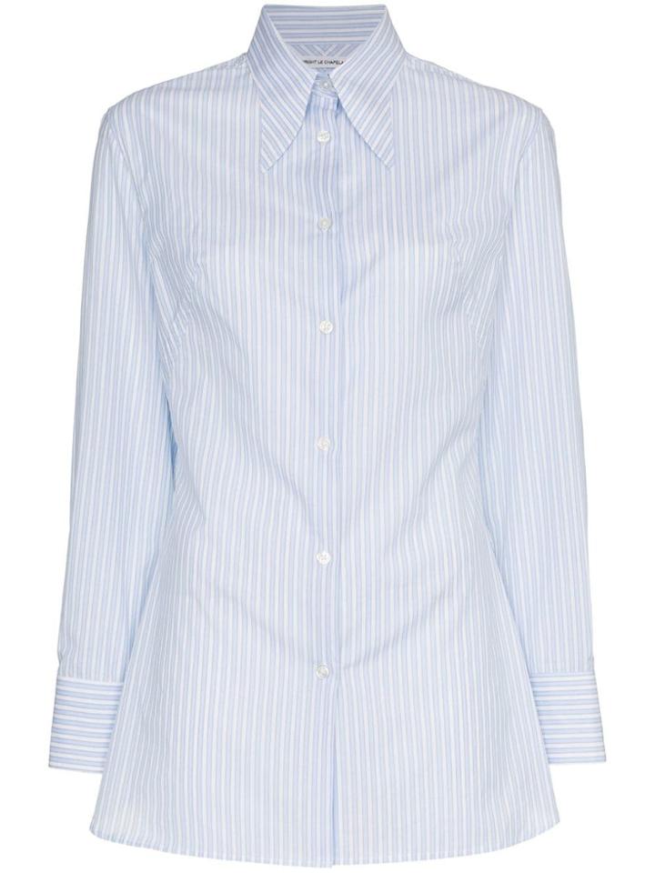 Wright Le Chapelain Wlc Sht Os Ls W Plstrn Dtl - Blue