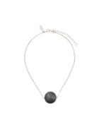 Salvatore Ferragamo Big Central Pearl Necklace, Women's, Metallic