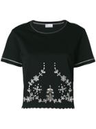 Red Valentino Embroidered Top - Black