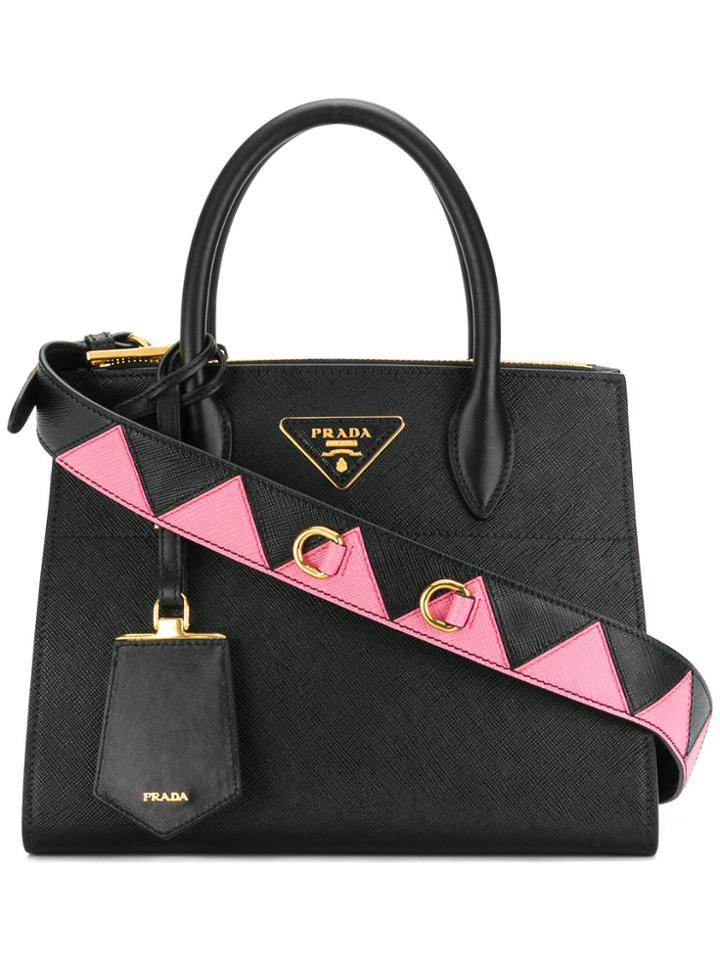 Prada Paradigme Small Tote Bag - Black
