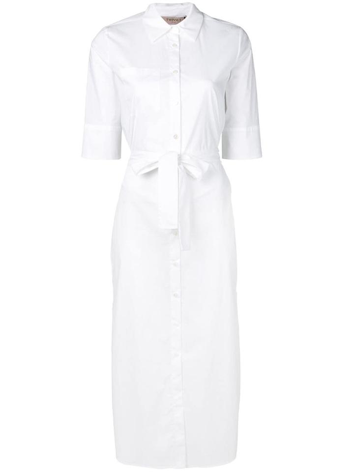 Twin-set Shirt Dress - White