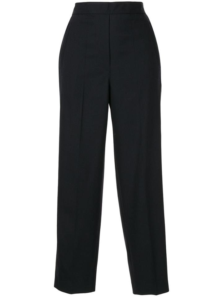 Tomorrowland Cropped Straight-leg Trousers - Black