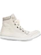 A Diciannoveventitre High-top Sneakers, Men's, Size: 44, White, Leather