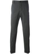 Dolce & Gabbana Tailored Turn-up Trousers, Men's, Size: 46, Grey, Virgin Wool/spandex/elastane