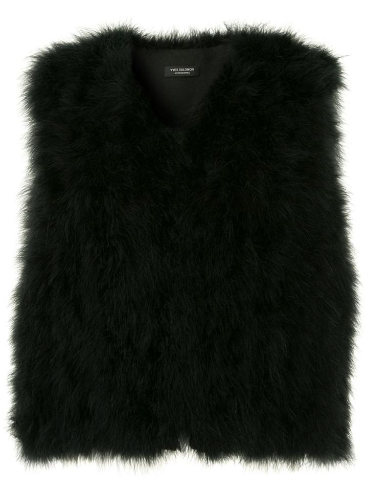 Yves Salomon Fur Gilet - White