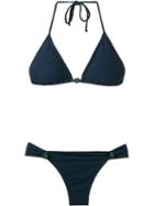Brigitte Texturized Triangle Bikini Set