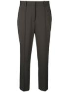 Jil Sander Tailored Cropped Trousers, Women's, Size: 38, Green, Virgin Wool/spandex/elastane/polyester/viscose