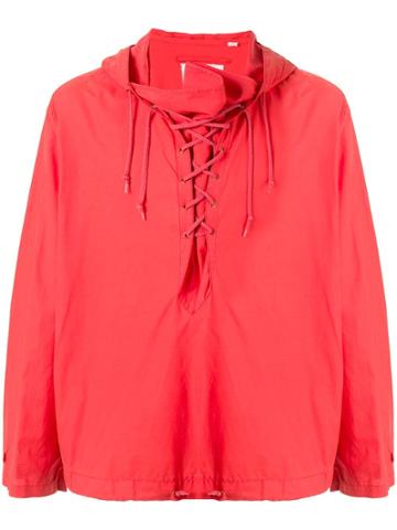 Helmut Lang Pre-owned 2000's Military Hoodie - Red