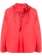 Helmut Lang Pre-owned 2000's Military Hoodie - Red