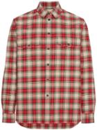 Gucci Embroidered Checked Shirt