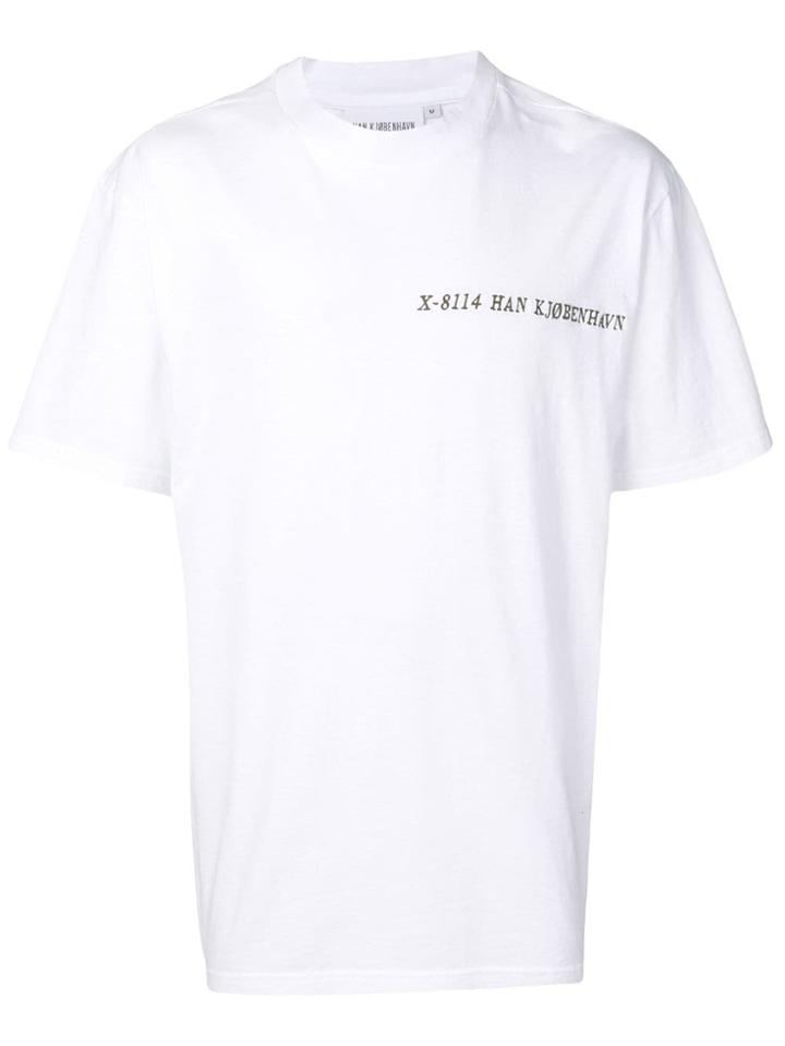 Han Kj0benhavn Logo Embroidered Oversized T-shirt - White