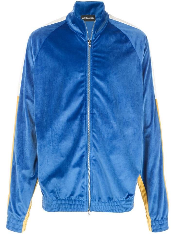 God's Masterful Children Velvet Bomber Jacket - Blue