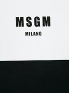 Msgm Kids - Square Logo T-shirt - Kids - Cotton - 8 Yrs, Blue