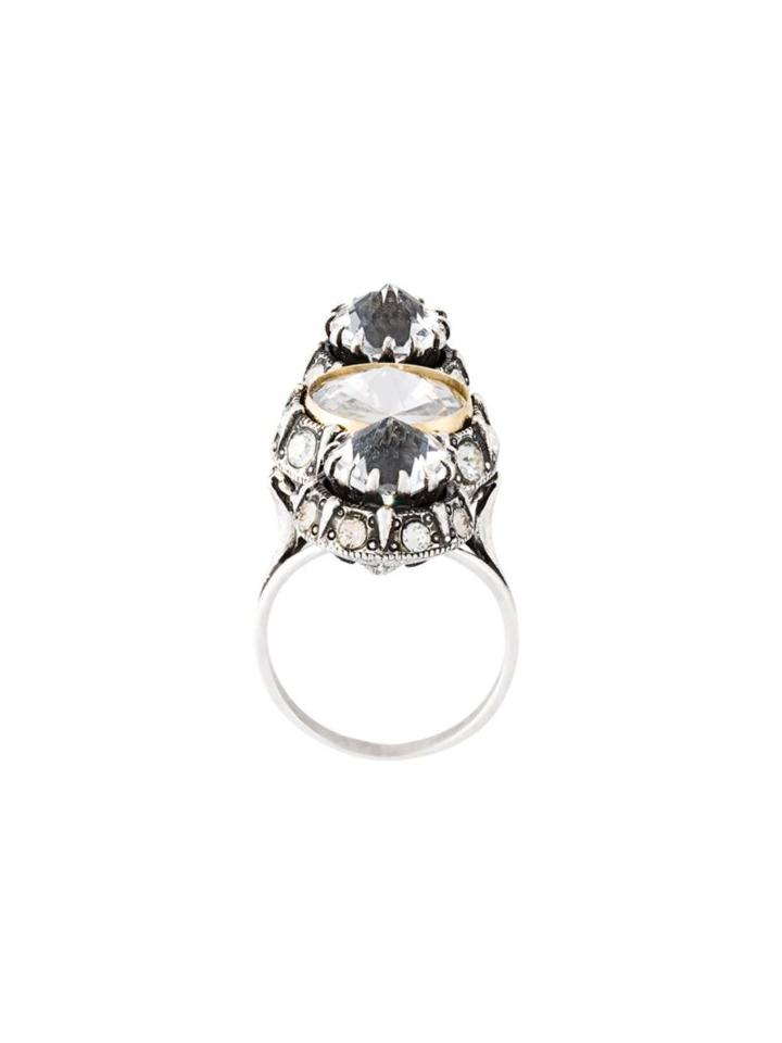 Lanvin Stone Display Ring, Women's, Size: 55, Metallic