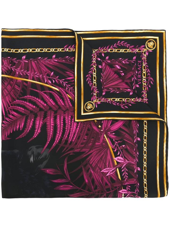 Versace 'jungle' Print Scarf