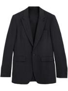 Burberry Slim Fit Linen Silk Evening Jacket - Black