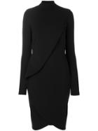 Givenchy Turtle-neck Fitted Midi Dress - Black