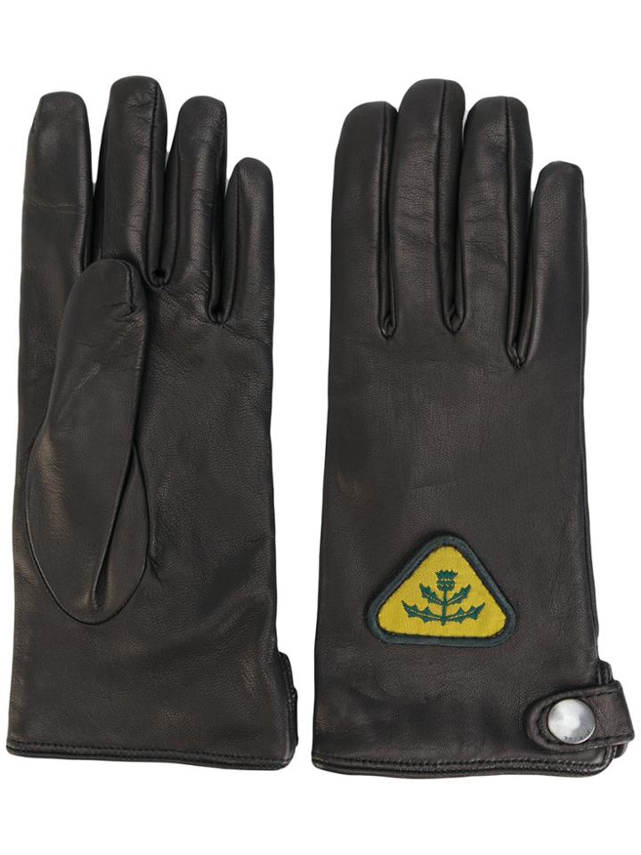Diesel Patch Detail Gloves - Black