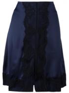 Dondup 'capitano' A-line Skirt, Women's, Size: 44, Blue, Cotton/polyamide/spandex/elastane/viscose
