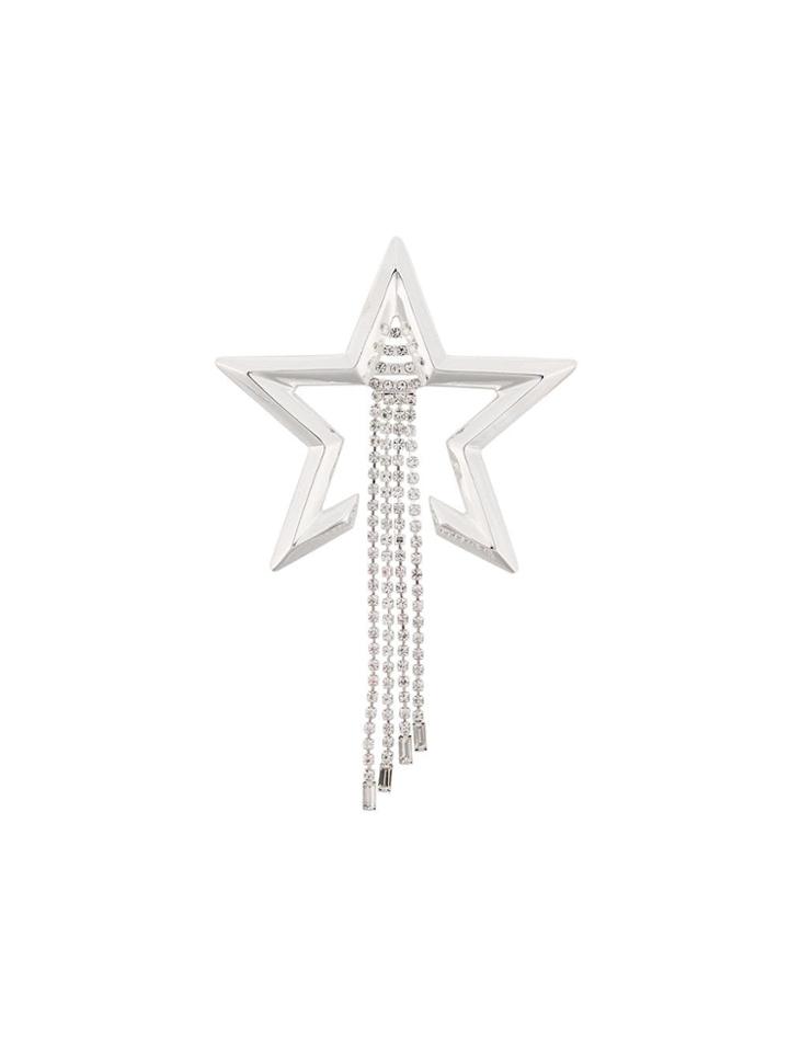 Coup De Coeur Star Drapped Brooch - Silver