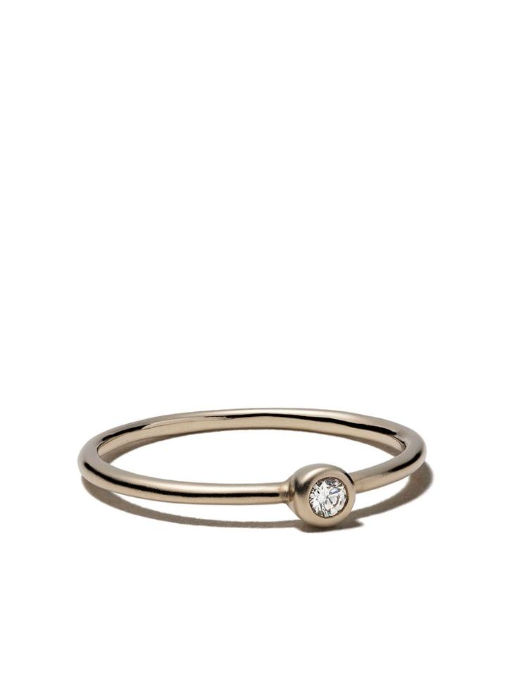 White Bird 18kt Gold Diamond Linda Ring - White Gold