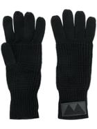 Marc By Marc Jacobs Ribbed Knit Gloves - Black