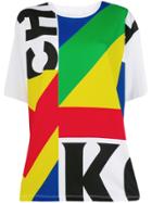 Koché Colour Block Print T-shirt - White