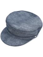 Manokhi - Fitted Cap - Women - Cotton - One Size, Blue, Cotton