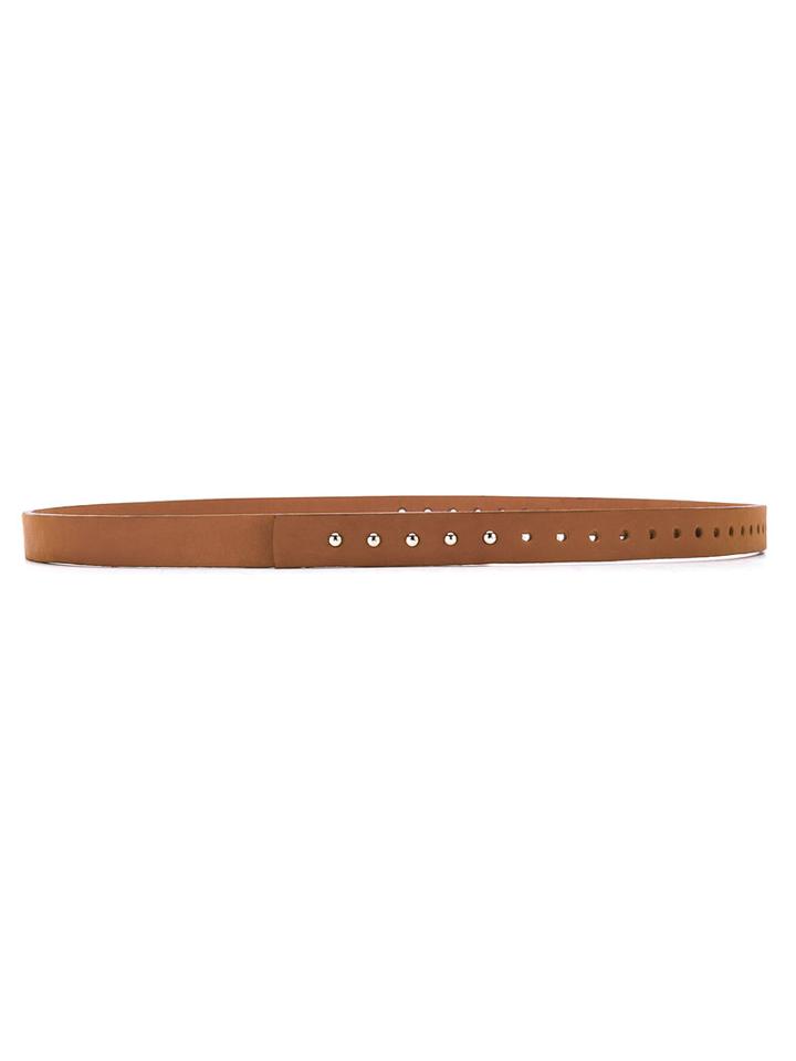 À La Garçonne - Leather Belt - Unisex - Leather - P, Brown, Leather