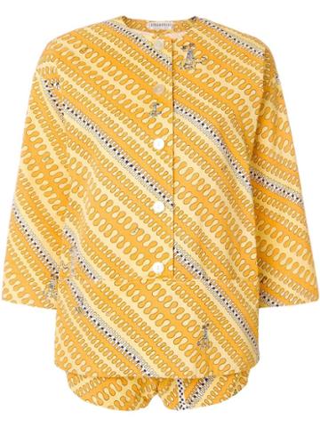 Emilio Pucci Pre-owned Elephant Print Playsuit - Yellow