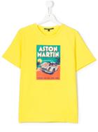 Aston Martin Kids Logo Print T-shirt - Yellow & Orange