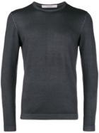 La Fileria For D'aniello Long-sleeve Fitted Sweater - Grey