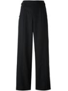 Chanel Vintage High Waist Trousers, Women's, Size: 36, Black