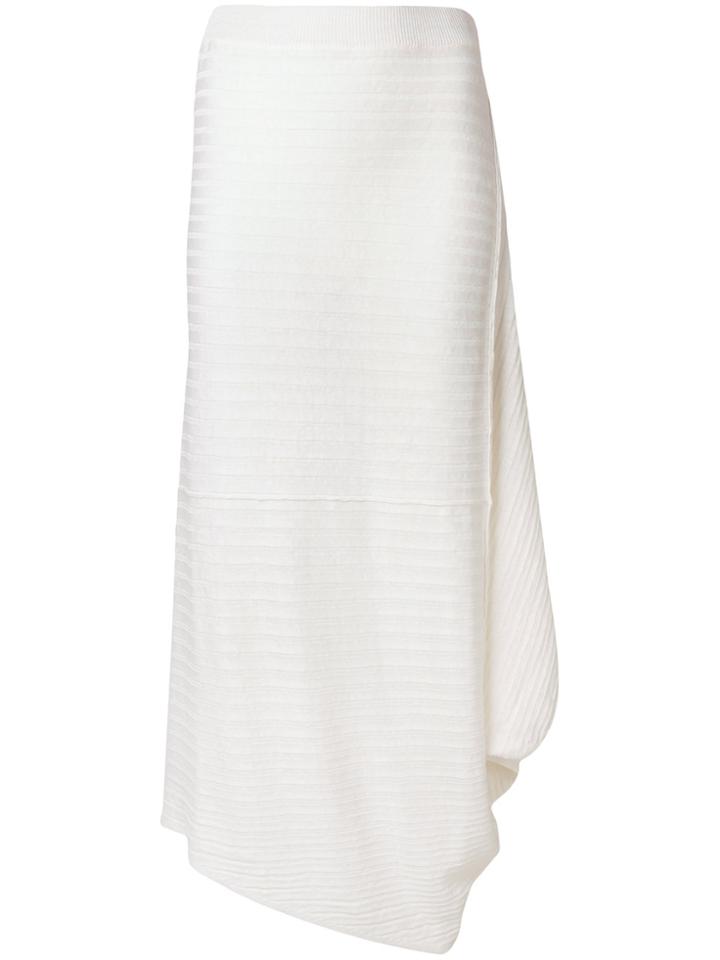 Jw Anderson Ribbed Skirt - White