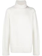 Joseph Ribbed Turtleneck Knit - White