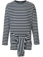 Jw Anderson Tie Front Long Sleeve T-shirt - Blue