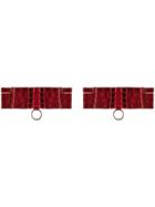 Bordelle Webbed Garters - Red