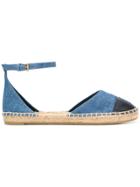 Tory Burch Ankle Strap Espadrilles - Blue