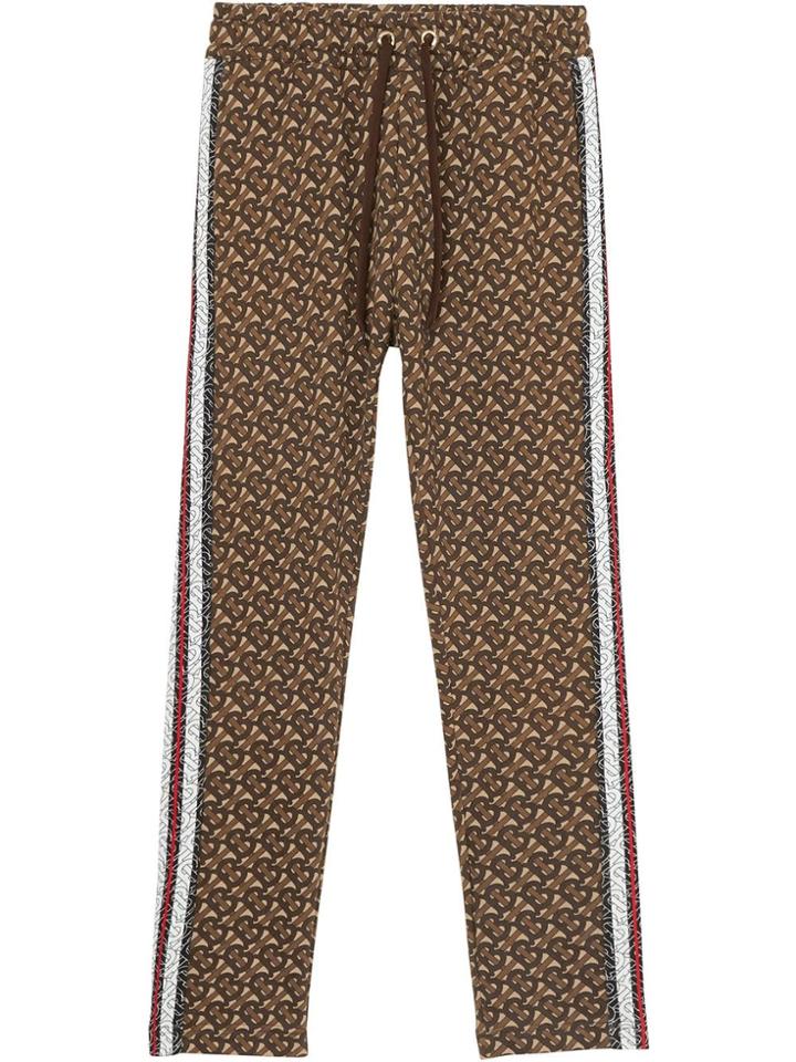 Burberry Monogram Stripe Trackpants - Brown