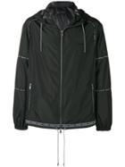 Versace Logo Zipped Jacket - Black