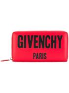 Givenchy Logo Print Wallet - Red