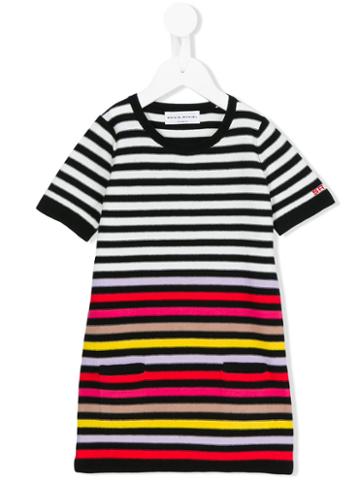 Rykiel Enfant Striped Dress, Girl's, Size: 10 Yrs, Black
