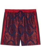 Gucci Baroque Jacquard Shorts - Red