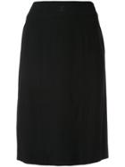 Chanel Vintage Knee-length Pencil Skirt - Black