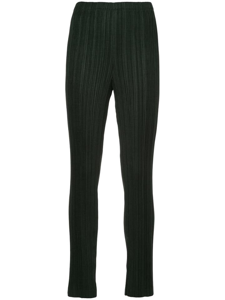 Issey Miyake Vintage Slim-fit Trousers - Green