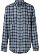 John Varvatos Check Shirt - Blue