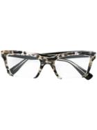 Miu Miu Eyewear Square Frame Glasses, Grey, Acetate