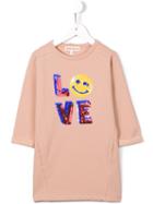 Anne Kurris 'molli' Love Sweatshirt Dress, Girl's, Size: 8 Yrs, Nude/neutrals