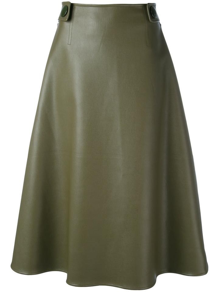 Marni - High Waisted Midi Skirt - Women - Polyurethane/viscose - 40, Green, Polyurethane/viscose